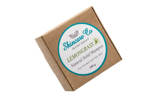 Lemongrass Natural Solid Shampoo for Normal to Oily Hair and Sensitive Scalp