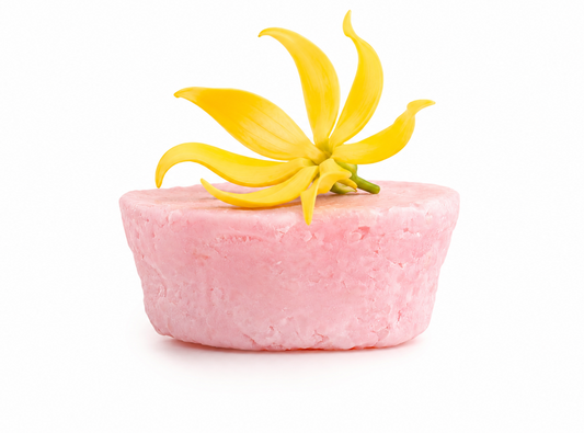 Ylang Ylang Natural Solid Shampoo for Dry Hair with Cupuacu Butter and Ylang Ylang Essential Oil