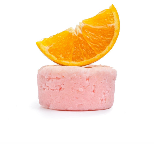 Pink Grapefruit Natural Solid Shampoo for Oily to Normal Hair with Grapefruit and Sweet Orange Essential Oils